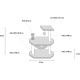 Flamingo Scratching Tree Arpont Grey 62 x 37 x 86 cm Flamingo Scratching Tree Arpont Grey 62 x 37 x 86 cm