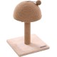 Flamingo Wilma Grey Cat Scratching Post - 58 x 33 x 69 cm - Cat Pole - Hammock and Padded Platform - Toy with Bell for More Fun