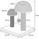 Flamingo Wilma Grey Cat Scratching Post - 58 x 33 x 69 cm - Cat Pole - Hammock and Padded Platform - Toy with Bell for More Fun Flamingo Wilma Grey Cat Scratching Post - 58 x 33 x 69 cm - Cat Pole - Hammock and Padded Platform - Toy with Bell for More Fun