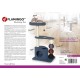 Flamingo Wilma Grey Cat Scratching Post - 58 x 33 x 69 cm - Cat Pole - Hammock and Padded Platform - Toy with Bell for More Fun