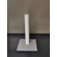 Flamingo Wilma Grey Cat Scratching Post - 58 x 33 x 69 cm - Cat Pole - Hammock and Padded Platform - Toy with Bell for More Fun