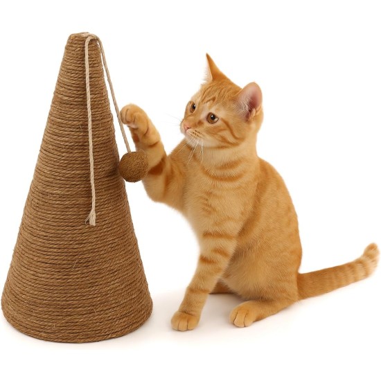Flamingo XXL Scratching Cone, Brown/Natural, 50 cm Height, Diameter 30 cm, Ideal for Cats such as Maine Coon, Ragdoll, Norwegian Forest Cat, British Shorthair etc. Flamingo XXL Scratching Cone, Brown/Natural, 50 cm Height, Diameter 30 cm, Ideal for Cats such as Maine Coon, Ragdoll, Norwegian Forest Cat, British Shorthair etc.