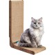 FluffyDream Cat Scratcher with Cat Toy Marble Rack, Built-in Ball, L-shaped Scratcher, Cardboard Lounge Bed, Stable and Durable, Furniture Protection, Reversible FluffyDream Cat Scratcher with Cat Toy Marble Rack, Built-in Ball, L-shaped Scratcher, Cardboard Lounge Bed, Stable and Durable, Furniture Protection, Reversible
