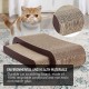 FluffyDream Cat Scratcher with Cat Toy Marble Rack, Built-in Ball, L-shaped Scratcher, Cardboard Lounge Bed, Stable and Durable, Furniture Protection, Reversible FluffyDream Cat Scratcher with Cat Toy Marble Rack, Built-in Ball, L-shaped Scratcher, Cardboard Lounge Bed, Stable and Durable, Furniture Protection, Reversible