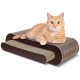 FluffyDream Cat Scratcher with Cat Toy Marble Rack, Built-in Ball, L-shaped Scratcher, Cardboard Lounge Bed, Stable and Durable, Furniture Protection, Reversible FluffyDream Cat Scratcher with Cat Toy Marble Rack, Built-in Ball, L-shaped Scratcher, Cardboard Lounge Bed, Stable and Durable, Furniture Protection, Reversible