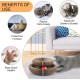 FluffyDream Cat Scratcher with Cat Toy Marble Rack, Built-in Ball, L-shaped Scratcher, Cardboard Lounge Bed, Stable and Durable, Furniture Protection, Reversible FluffyDream Cat Scratcher with Cat Toy Marble Rack, Built-in Ball, L-shaped Scratcher, Cardboard Lounge Bed, Stable and Durable, Furniture Protection, Reversible