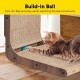 FluffyDream Cat Scratcher with Cat Toy Marble Rack, Built-in Ball, L-shaped Scratcher, Cardboard Lounge Bed, Stable and Durable, Furniture Protection, Reversible FluffyDream Cat Scratcher with Cat Toy Marble Rack, Built-in Ball, L-shaped Scratcher, Cardboard Lounge Bed, Stable and Durable, Furniture Protection, Reversible