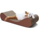 FluffyDream Cat Scratcher with Cat Toy Marble Rack, Built-in Ball, L-shaped Scratcher, Cardboard Lounge Bed, Stable and Durable, Furniture Protection, Reversible FluffyDream Cat Scratcher with Cat Toy Marble Rack, Built-in Ball, L-shaped Scratcher, Cardboard Lounge Bed, Stable and Durable, Furniture Protection, Reversible