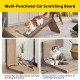 FluffyDream Cat Scratcher with Cat Toy Marble Rack, Built-in Ball, L-shaped Scratcher, Cardboard Lounge Bed, Stable and Durable, Furniture Protection, Reversible FluffyDream Cat Scratcher with Cat Toy Marble Rack, Built-in Ball, L-shaped Scratcher, Cardboard Lounge Bed, Stable and Durable, Furniture Protection, Reversible