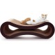 FluffyDream Cat Scratcher with Cat Toy Marble Rack, Built-in Ball, L-shaped Scratcher, Cardboard Lounge Bed, Stable and Durable, Furniture Protection, Reversible FluffyDream Cat Scratcher with Cat Toy Marble Rack, Built-in Ball, L-shaped Scratcher, Cardboard Lounge Bed, Stable and Durable, Furniture Protection, Reversible