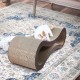 FluffyDream Cat Scratcher with Cat Toy Marble Rack, Built-in Ball, L-shaped Scratcher, Cardboard Lounge Bed, Stable and Durable, Furniture Protection, Reversible FluffyDream Cat Scratcher with Cat Toy Marble Rack, Built-in Ball, L-shaped Scratcher, Cardboard Lounge Bed, Stable and Durable, Furniture Protection, Reversible