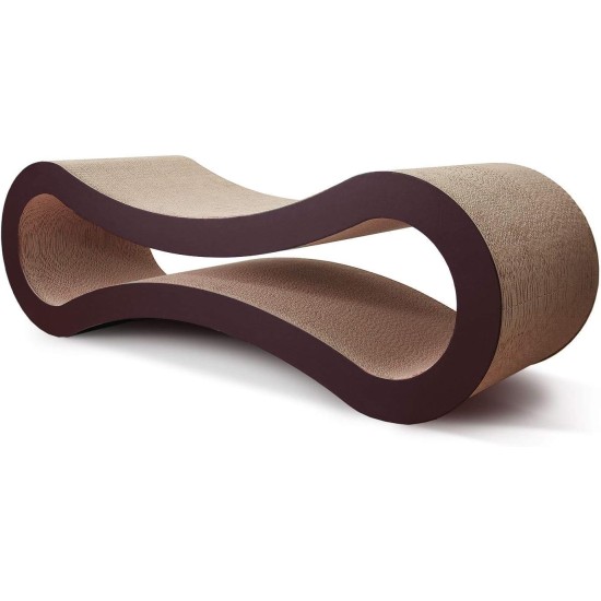 FluffyDream Cat Scratcher with Cat Toy Marble Rack, Built-in Ball, L-shaped Scratcher, Cardboard Lounge Bed, Stable and Durable, Furniture Protection, Reversible FluffyDream Cat Scratcher with Cat Toy Marble Rack, Built-in Ball, L-shaped Scratcher, Cardboard Lounge Bed, Stable and Durable, Furniture Protection, Reversible