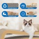 FluffyDream Cat Scratcher with Cat Toy Marble Rack, Built-in Ball, L-shaped Scratcher, Cardboard Lounge Bed, Stable and Durable, Furniture Protection, Reversible FluffyDream Cat Scratcher with Cat Toy Marble Rack, Built-in Ball, L-shaped Scratcher, Cardboard Lounge Bed, Stable and Durable, Furniture Protection, Reversible
