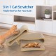 FluffyDream Cat Scratcher with Cat Toy Marble Rack, Built-in Ball, L-shaped Scratcher, Cardboard Lounge Bed, Stable and Durable, Furniture Protection, Reversible FluffyDream Cat Scratcher with Cat Toy Marble Rack, Built-in Ball, L-shaped Scratcher, Cardboard Lounge Bed, Stable and Durable, Furniture Protection, Reversible
