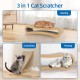 FluffyDream Cat Scratcher with Cat Toy Marble Rack, Built-in Ball, L-shaped Scratcher, Cardboard Lounge Bed, Stable and Durable, Furniture Protection, Reversible FluffyDream Cat Scratcher with Cat Toy Marble Rack, Built-in Ball, L-shaped Scratcher, Cardboard Lounge Bed, Stable and Durable, Furniture Protection, Reversible