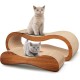 FluffyDream Cat Scratcher with Cat Toy Marble Rack, Built-in Ball, L-shaped Scratcher, Cardboard Lounge Bed, Stable and Durable, Furniture Protection, Reversible FluffyDream Cat Scratcher with Cat Toy Marble Rack, Built-in Ball, L-shaped Scratcher, Cardboard Lounge Bed, Stable and Durable, Furniture Protection, Reversible