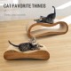 FluffyDream Cat Scratcher with Cat Toy Marble Rack, Built-in Ball, L-shaped Scratcher, Cardboard Lounge Bed, Stable and Durable, Furniture Protection, Reversible FluffyDream Cat Scratcher with Cat Toy Marble Rack, Built-in Ball, L-shaped Scratcher, Cardboard Lounge Bed, Stable and Durable, Furniture Protection, Reversible