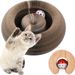 FluffyDream Magic Organ Cat Scratching Board, Kitten Scratching Board for Young Cats, Interactive Scratching Pad with Ball, Cat Toy, Intelligence Toy FluffyDream Magic Organ Cat Scratching Board, Kitten Scratching Board for Young Cats, Interactive Scratching Pad with Ball, Cat Toy, Intelligence Toy