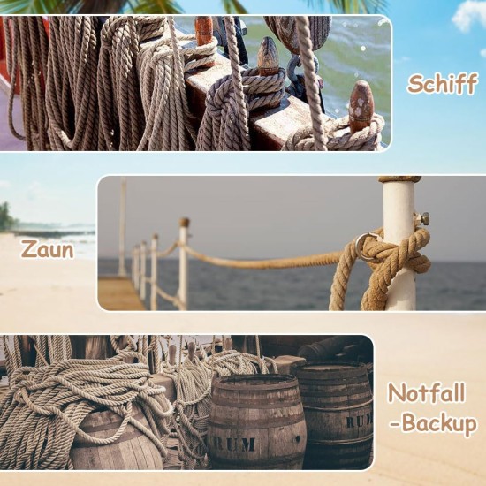 Fosoloni Sisal Rope for Scratching Post, 9 mm x 30 m, Natural Sisal Rope, Sisal Cat Tree Cord Including 3 Cat Toys, Scratching Post Sisal Rope for Cats, Scratching Post, Scratching Rope, Household Fosoloni Sisal Rope for Scratching Post, 9 mm x 30 m, Natural Sisal Rope, Sisal Cat Tree Cord Including 3 Cat Toys, Scratching Post Sisal Rope for Cats, Scratching Post, Scratching Rope, Household