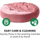 FurHaven 24 Inch Round Small Doughnut Dog Bed Plush Velvet Waves Hooded Calming Cuddler, Washable - Dark Grey, Small FurHaven 24 Inch Round Small Doughnut Dog Bed Plush Velvet Waves Hooded Calming Cuddler, Washable - Dark Grey, Small