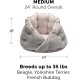 FurHaven 24 Inch Round Small Doughnut Dog Bed Plush Velvet Waves Hooded Calming Cuddler, Washable - Dark Grey, Small FurHaven 24 Inch Round Small Doughnut Dog Bed Plush Velvet Waves Hooded Calming Cuddler, Washable - Dark Grey, Small