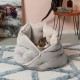 FurHaven 24 Inch Round Small Doughnut Dog Bed Plush Velvet Waves Hooded Calming Cuddler, Washable - Dark Grey, Small FurHaven 24 Inch Round Small Doughnut Dog Bed Plush Velvet Waves Hooded Calming Cuddler, Washable - Dark Grey, Small