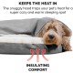 FurHaven 24 Inch Round Small Doughnut Dog Bed Plush Velvet Waves Hooded Calming Cuddler, Washable - Dark Grey, Small FurHaven 24 Inch Round Small Doughnut Dog Bed Plush Velvet Waves Hooded Calming Cuddler, Washable - Dark Grey, Small