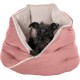 FurHaven 24 Inch Round Small Doughnut Dog Bed Plush Velvet Waves Hooded Calming Cuddler, Washable - Dark Grey, Small FurHaven 24 Inch Round Small Doughnut Dog Bed Plush Velvet Waves Hooded Calming Cuddler, Washable - Dark Grey, Small
