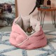 FurHaven 24 Inch Round Small Doughnut Dog Bed Plush Velvet Waves Hooded Calming Cuddler, Washable - Dark Grey, Small FurHaven 24 Inch Round Small Doughnut Dog Bed Plush Velvet Waves Hooded Calming Cuddler, Washable - Dark Grey, Small