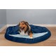 FurHaven 24 Inch Round Small Doughnut Dog Bed Plush Velvet Waves Hooded Calming Cuddler, Washable - Dark Grey, Small FurHaven 24 Inch Round Small Doughnut Dog Bed Plush Velvet Waves Hooded Calming Cuddler, Washable - Dark Grey, Small
