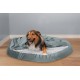 FurHaven 24 Inch Round Small Doughnut Dog Bed Plush Velvet Waves Hooded Calming Cuddler, Washable - Dark Grey, Small FurHaven 24 Inch Round Small Doughnut Dog Bed Plush Velvet Waves Hooded Calming Cuddler, Washable - Dark Grey, Small
