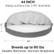 FurHaven 24 Inch Round Small Doughnut Dog Bed Plush Velvet Waves Hooded Calming Cuddler, Washable - Dark Grey, Small FurHaven 24 Inch Round Small Doughnut Dog Bed Plush Velvet Waves Hooded Calming Cuddler, Washable - Dark Grey, Small