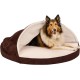 FurHaven 24 Inch Round Small Doughnut Dog Bed Plush Velvet Waves Hooded Calming Cuddler, Washable - Dark Grey, Small FurHaven 24 Inch Round Small Doughnut Dog Bed Plush Velvet Waves Hooded Calming Cuddler, Washable - Dark Grey, Small