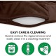 FurHaven 24 Inch Round Small Doughnut Dog Bed Plush Velvet Waves Hooded Calming Cuddler, Washable - Dark Grey, Small FurHaven 24 Inch Round Small Doughnut Dog Bed Plush Velvet Waves Hooded Calming Cuddler, Washable - Dark Grey, Small