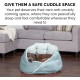 FurHaven 24 Inch Round Small Doughnut Dog Bed Plush Velvet Waves Hooded Calming Cuddler, Washable - Dark Grey, Small FurHaven 24 Inch Round Small Doughnut Dog Bed Plush Velvet Waves Hooded Calming Cuddler, Washable - Dark Grey, Small