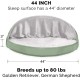 FurHaven 24 Inch Round Small Doughnut Dog Bed Plush Velvet Waves Hooded Calming Cuddler, Washable - Dark Grey, Small FurHaven 24 Inch Round Small Doughnut Dog Bed Plush Velvet Waves Hooded Calming Cuddler, Washable - Dark Grey, Small