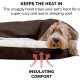 FurHaven 24 Inch Round Small Doughnut Dog Bed Plush Velvet Waves Hooded Calming Cuddler, Washable - Dark Grey, Small FurHaven 24 Inch Round Small Doughnut Dog Bed Plush Velvet Waves Hooded Calming Cuddler, Washable - Dark Grey, Small