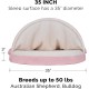 FurHaven 24 Inch Round Small Doughnut Dog Bed Plush Velvet Waves Hooded Calming Cuddler, Washable - Dark Grey, Small FurHaven 24 Inch Round Small Doughnut Dog Bed Plush Velvet Waves Hooded Calming Cuddler, Washable - Dark Grey, Small