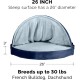FurHaven 24 Inch Round Small Doughnut Dog Bed Plush Velvet Waves Hooded Calming Cuddler, Washable - Dark Grey, Small FurHaven 24 Inch Round Small Doughnut Dog Bed Plush Velvet Waves Hooded Calming Cuddler, Washable - Dark Grey, Small
