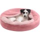 FurHaven 24 Inch Round Small Doughnut Dog Bed Plush Velvet Waves Hooded Calming Cuddler, Washable - Dark Grey, Small FurHaven 24 Inch Round Small Doughnut Dog Bed Plush Velvet Waves Hooded Calming Cuddler, Washable - Dark Grey, Small