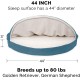 FurHaven 24 Inch Round Small Doughnut Dog Bed Plush Velvet Waves Hooded Calming Cuddler, Washable - Dark Grey, Small FurHaven 24 Inch Round Small Doughnut Dog Bed Plush Velvet Waves Hooded Calming Cuddler, Washable - Dark Grey, Small