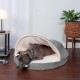 FurHaven 24 Inch Round Small Doughnut Dog Bed Plush Velvet Waves Hooded Calming Cuddler, Washable - Dark Grey, Small FurHaven 24 Inch Round Small Doughnut Dog Bed Plush Velvet Waves Hooded Calming Cuddler, Washable - Dark Grey, Small