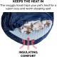 FurHaven 24 Inch Round Small Doughnut Dog Bed Plush Velvet Waves Hooded Calming Cuddler, Washable - Dark Grey, Small FurHaven 24 Inch Round Small Doughnut Dog Bed Plush Velvet Waves Hooded Calming Cuddler, Washable - Dark Grey, Small