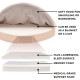 FurHaven 24 Inch Round Small Doughnut Dog Bed Plush Velvet Waves Hooded Calming Cuddler, Washable - Dark Grey, Small FurHaven 24 Inch Round Small Doughnut Dog Bed Plush Velvet Waves Hooded Calming Cuddler, Washable - Dark Grey, Small