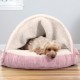 FurHaven 24 Inch Round Small Doughnut Dog Bed Plush Velvet Waves Hooded Calming Cuddler, Washable - Dark Grey, Small FurHaven 24 Inch Round Small Doughnut Dog Bed Plush Velvet Waves Hooded Calming Cuddler, Washable - Dark Grey, Small