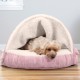 FurHaven 24 Inch Round Small Doughnut Dog Bed Plush Velvet Waves Hooded Calming Cuddler, Washable - Dark Grey, Small FurHaven 24 Inch Round Small Doughnut Dog Bed Plush Velvet Waves Hooded Calming Cuddler, Washable - Dark Grey, Small
