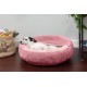 FurHaven 24 Inch Round Small Doughnut Dog Bed Plush Velvet Waves Hooded Calming Cuddler, Washable - Dark Grey, Small FurHaven 24 Inch Round Small Doughnut Dog Bed Plush Velvet Waves Hooded Calming Cuddler, Washable - Dark Grey, Small