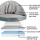 FurHaven 24 Inch Round Small Doughnut Dog Bed Plush Velvet Waves Hooded Calming Cuddler, Washable - Dark Grey, Small FurHaven 24 Inch Round Small Doughnut Dog Bed Plush Velvet Waves Hooded Calming Cuddler, Washable - Dark Grey, Small
