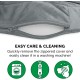 FurHaven 24 Inch Round Small Doughnut Dog Bed Plush Velvet Waves Hooded Calming Cuddler, Washable - Dark Grey, Small FurHaven 24 Inch Round Small Doughnut Dog Bed Plush Velvet Waves Hooded Calming Cuddler, Washable - Dark Grey, Small