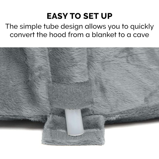 FurHaven 24 Inch Round Small Doughnut Dog Bed Plush Velvet Waves Hooded Calming Cuddler, Washable - Dark Grey, Small FurHaven 24 Inch Round Small Doughnut Dog Bed Plush Velvet Waves Hooded Calming Cuddler, Washable - Dark Grey, Small